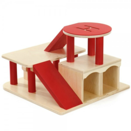 Millhouse Early Years Toddler Wooden Toy Garage