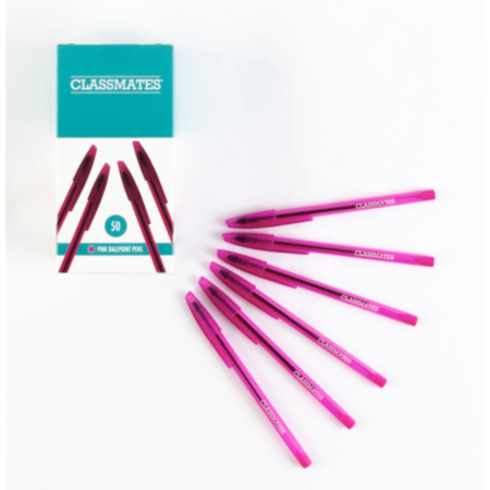 Classmates Ballpoint Pen Pk 50 Pink
