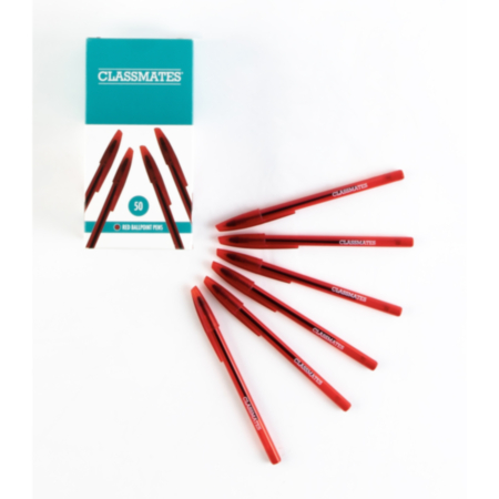 Classmates Ballpoint Pen Pk 50 Red
