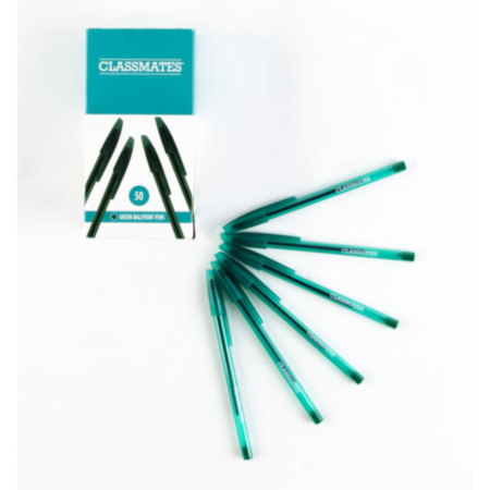 Classmates Ballpoint Pen Pk 50 Green