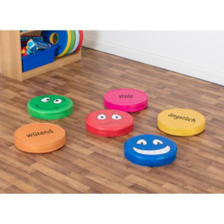 Classroom German Emotions Floor Cushions Pack 2