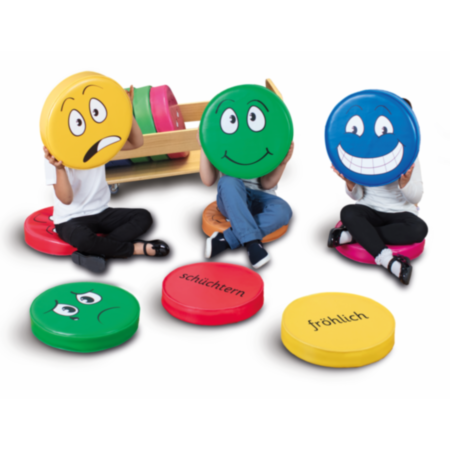 Classroom German Emotions Cushions with Tuf 2 Trolley