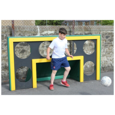 Outdoor Recycled Plastic Playground Football Goal Wall