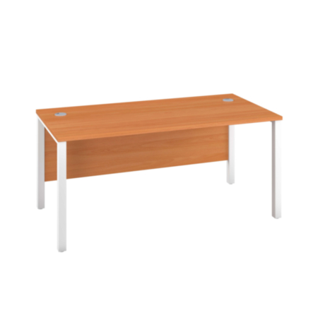 Goalpost Ultra Modern Home Office Desk-Beech-White