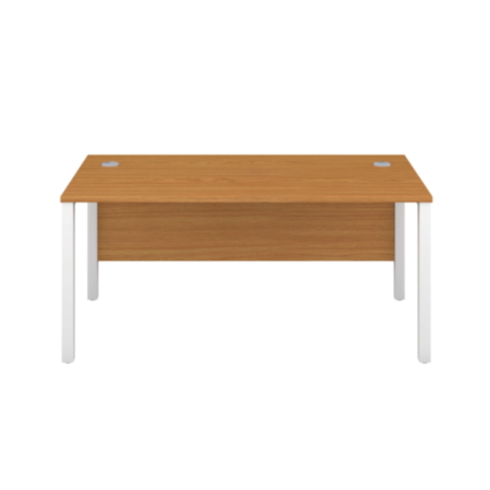 Goalpost Ultra Modern Home Office Desk-Oak-White
