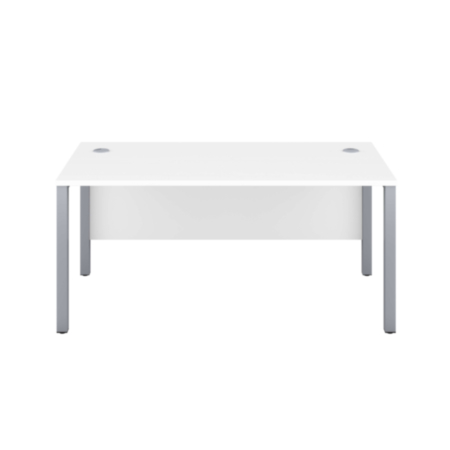Goalpost Ultra Modern Home Office Desk-White-Silver