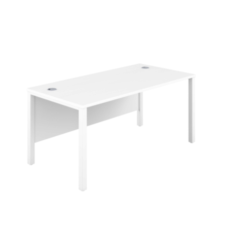 Goalpost Ultra Modern Home Office Desk-White-White