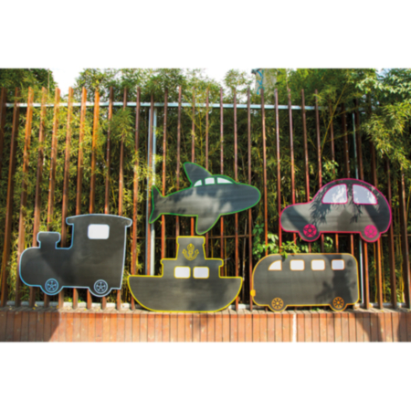 Early Years Outdoor Educational Chalkboards - Set of 5