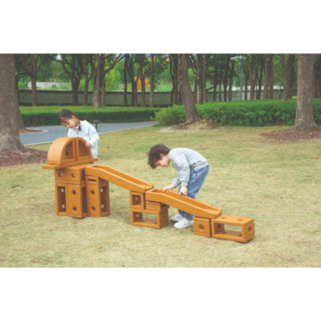 Indoor Outdoor Wooden Construction Blocks - Small Set (26 Pieces)