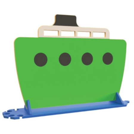 Nursery Room Divider Play Panel - Green Boat 