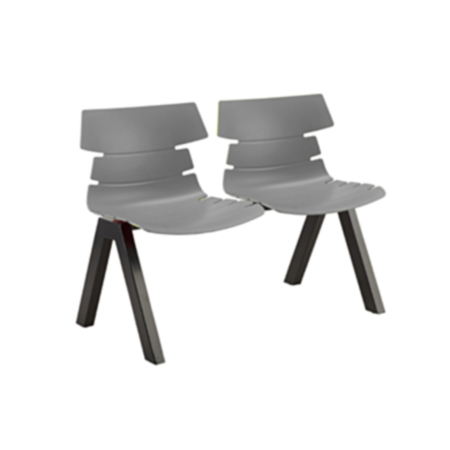 Beam Reception Modern Polypropylene Seating -2 Seater