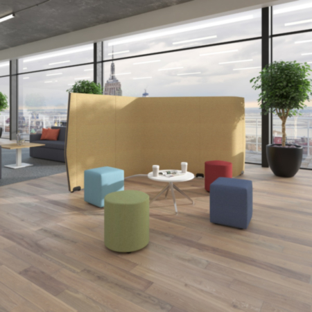Priva Floor Standing Screen Wave Shape W2430 x H1500 x D1380mm
