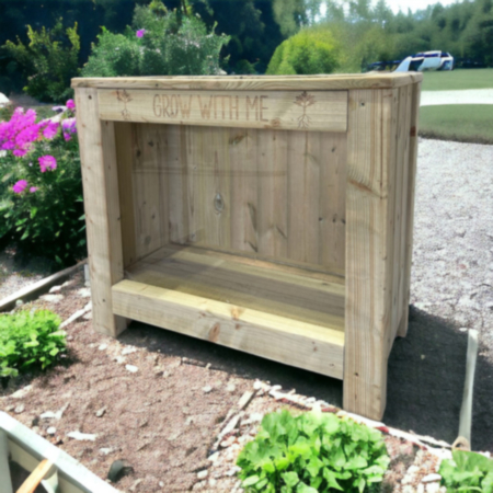 Outdoor Educational Grow With Me Planter with Perspex Window