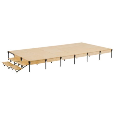 Gratnells Lightweight Stage - Stage 2 Kit - 18 Panels - 2 Sets of Steps and Storage Cart