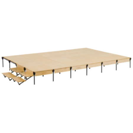 Gratnells Lightweight Stage - Stage 3 Kit - 24 Panels - 2 Sets of Steps and Storage Trolley