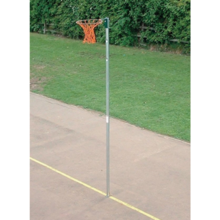 Harrod Outdoor School Netball Posts- Fixed Sockets- Green- Pack of 2