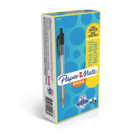 Inkjoy 100 Retract Medium Black Pack 20
