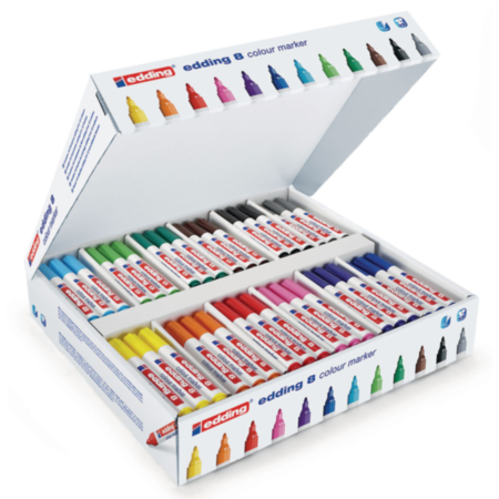 Edding 8 Colour Marker Bullet Pack 144