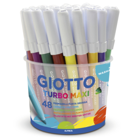 Giotto Turbo Maxi Col Pens  Pack 48