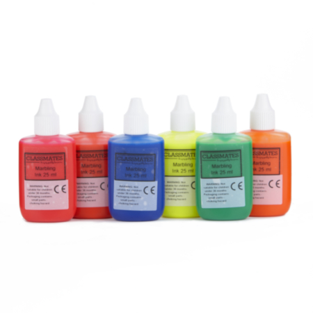 Marbling Ink Ass Fluor Cols 6x25ml Btls