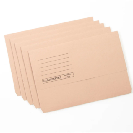 Classmates Document Wallets Buff