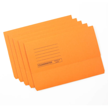 Classmates Document Wallets Orange
