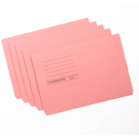 Classmates Document Wallets Pink