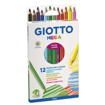 Giotto Mega Hex Colour Pencils