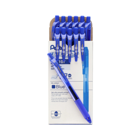 Pentel Energel Pen Blue Pack 12