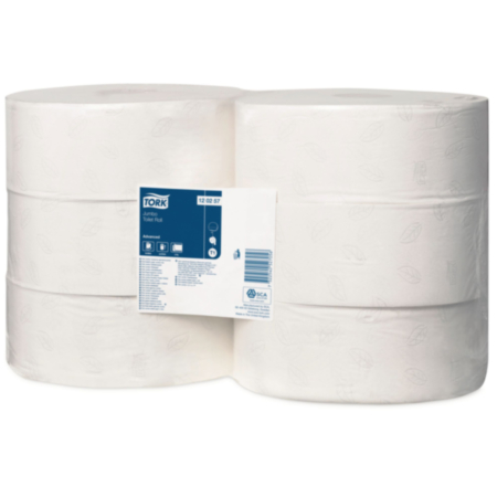 Tork Jumbo Toilet Roll 2ply Case 6