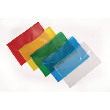 Classmates Foolscap Popper Wallets Asst Pack 40