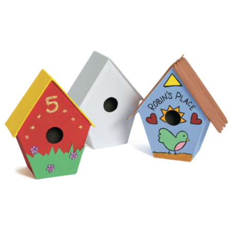 Papier Mache Birdhouses
