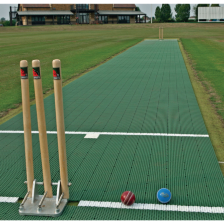 Flicxmatch Cricket Pitch Practice Bat end- Green 22.12x1.8m
