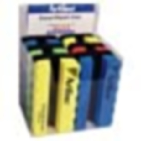 Grooved Magnetic Erasers Pack 6