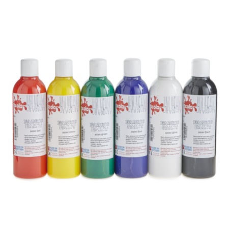 Scola Fabric Paints Standard 300ml  Pack 6