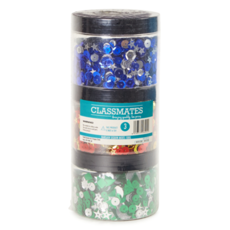 Bargain Sequin Mixes 100g Tubs X3