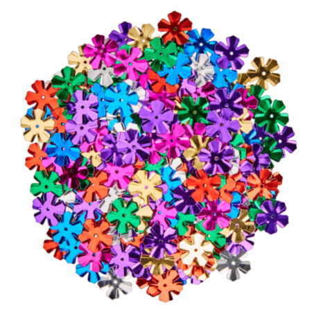 Mixed Petal Sequins 100g Tub