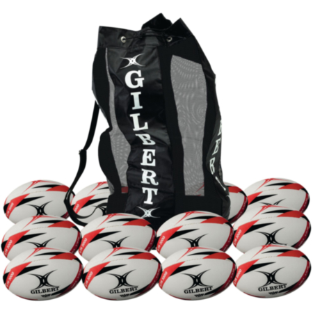 Gilbert G-tr3000 School Training Rugby Balls-Size-3- Pack of 12 
