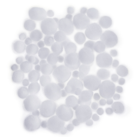 Mini Pompoms White