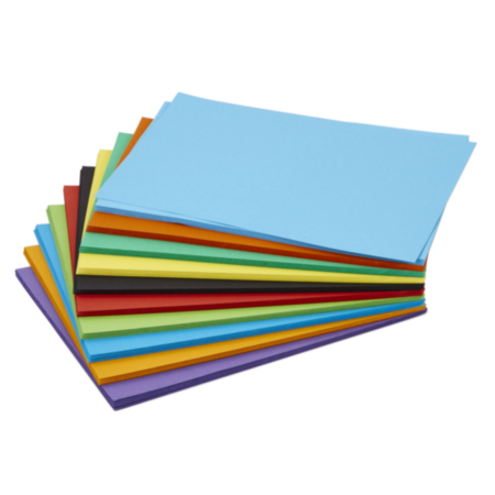 Assorted Bright Colours 230 Mic A4  Pack 250