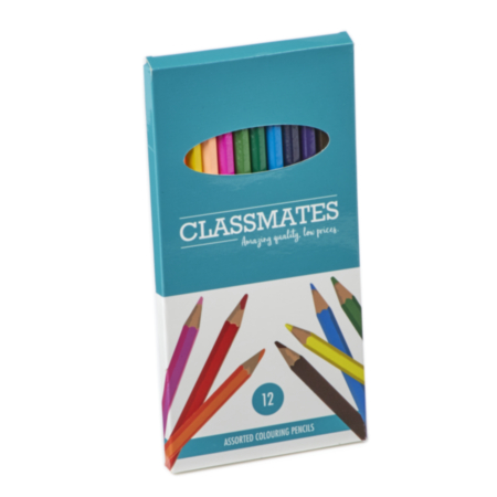 Classmates Colouring Pencils  Pack 12