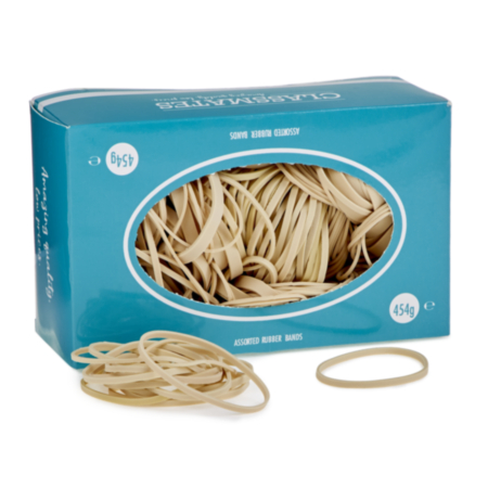 Classmates Rubber Bands 454g Assorted