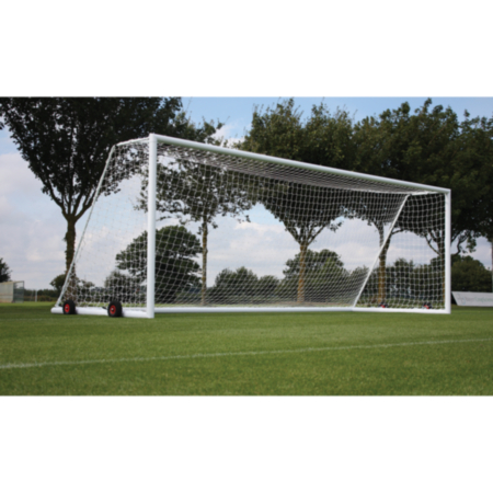 Standard School Portable Goal- White- 21x7ft- Pack of 2