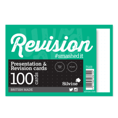 Revision Cards 6x4 100pg Dot Grid White