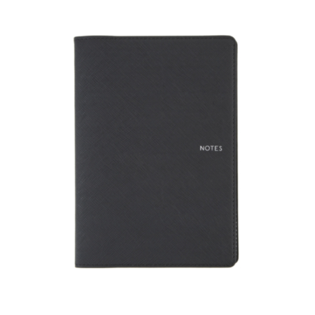 Collins Textured Ruled Notebook Black