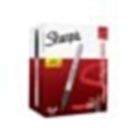 Sharpie Perm Marker Fine Black Pack36
