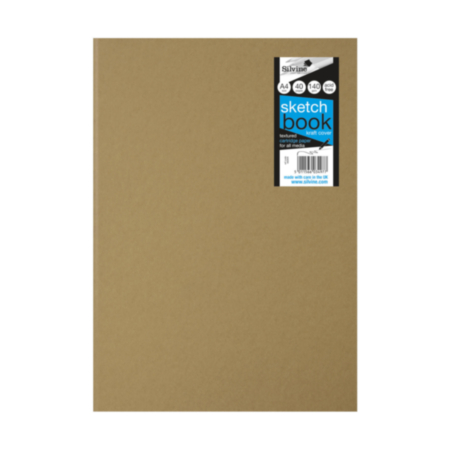 A4 Kraft Sketchbook Portrait 40pgs  Pack 10