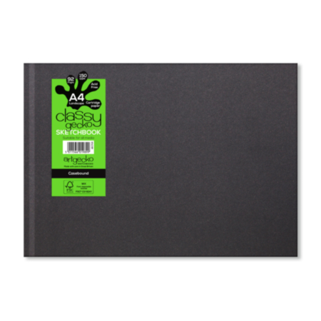 A4 Casebound Sketchbk Landscape 92pg  Pack 5