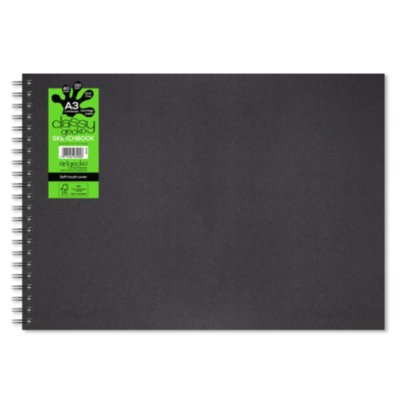 A3 Spiral Sktchbk Landscape 40pgs Wht  Pack 5