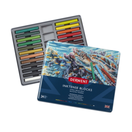 Derwent Inktense Block Tin 24